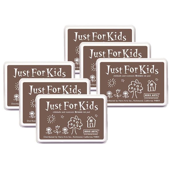 Hero Arts Just for Kids Ink Pad, Brown, PK6 CS109 - main